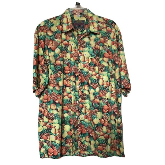 Elsbach Shirts Other - Vintage Elsbach Fruit Print Hawaiian Camp Shirt EU 39/40 Fits Large Cotton